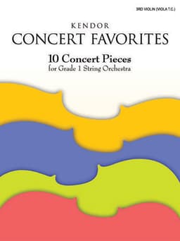 Kendor Concert Favorites - 3rd Violin (Viola T.C.)