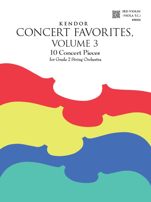 Kendor Concert Favorites, Volume 3 - 3rd Violin (Viola T.C.)