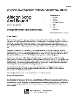 African Song And Round (Score)