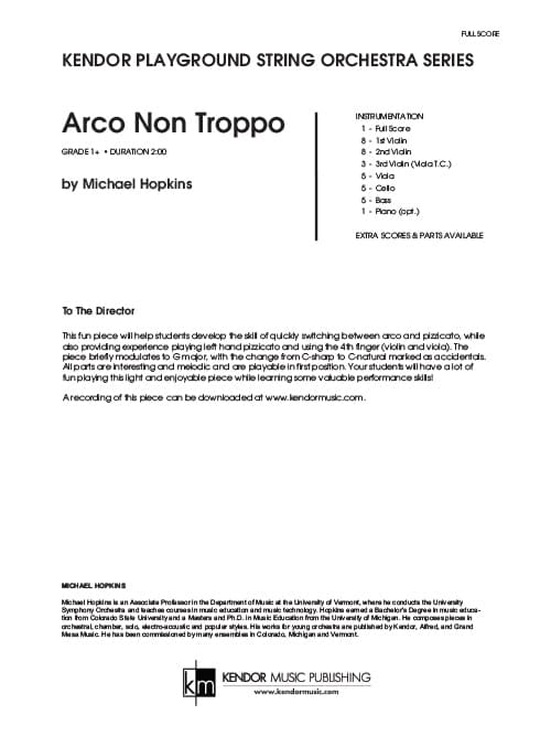 Arco Non Troppo (Score)