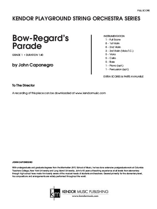 Bow-Regard's Parade (Score)