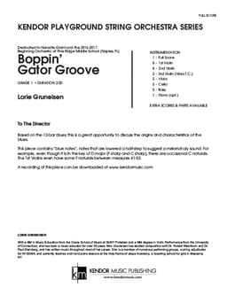 Boppin' Gator Groove (Score)
