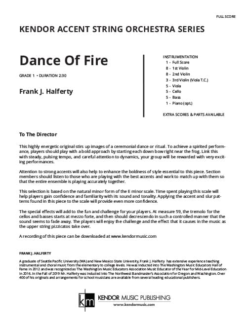 Dance Of Fire (Score)