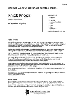 Knick Knock (Score)