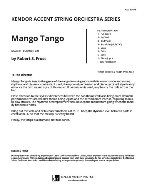 Mango Tango (Score)