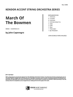 March Of The Bowmen (Score)