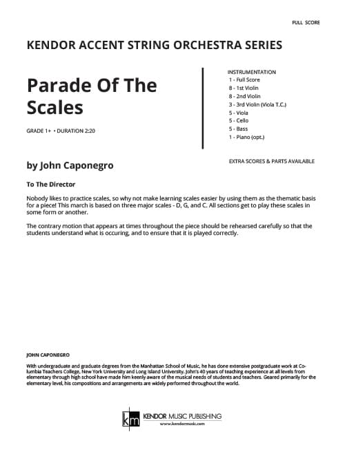 Parade Of The Scales (Score)
