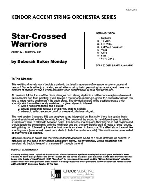 Star-Crossed Warriors (Score)