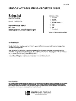 Brindisi (from La Traviata) (Score)