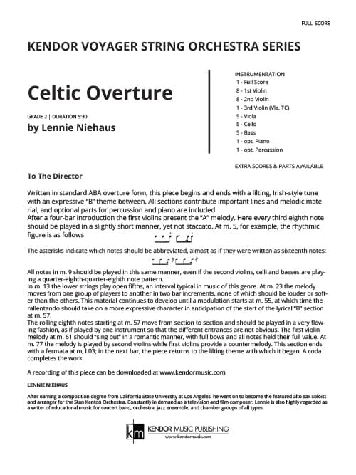 Celtic Overture (Score)