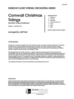 Cornwall Christmas Tidings (God Rest Ye Merry Gentlemen) (Score)
