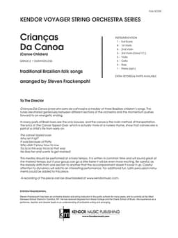 Criancas Da Canoa (Canoe Children) (Score)