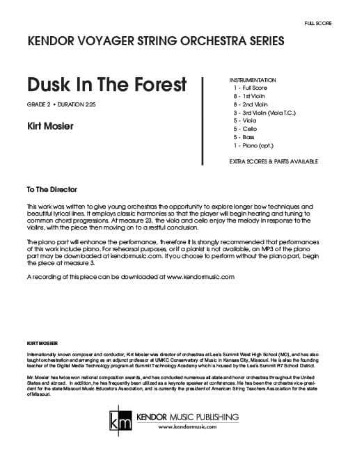 Dusk In The Forest (Score)