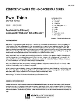 Ewe, Thina (We Walk His Way) (Score)
