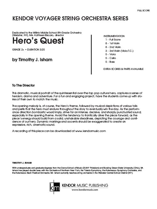Hero's Quest (Score)