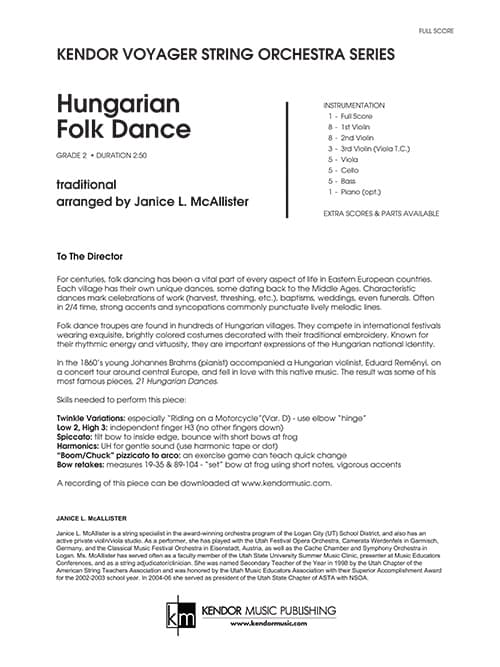 Hungarian Folk Dance (Score)