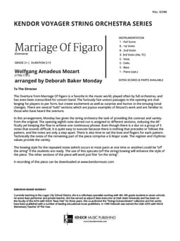 Marriage Of Figaro (Overture) (Score)