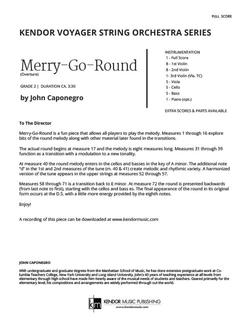 Merry-Go-Round (Score)