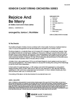Rejoice And Be Merry (A Gallery Carol and In Dulci Jubilo) (Score)