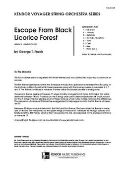 Escape From Black Licorice Forest (Score)