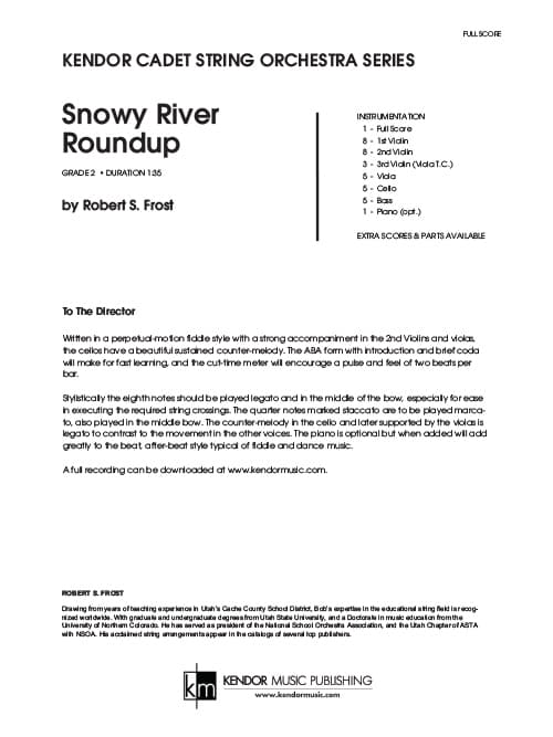 Snowy River Roundup (Score)
