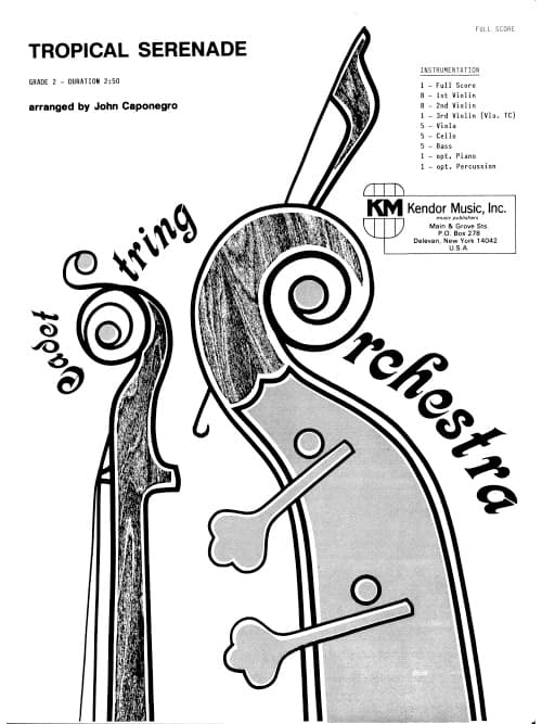 Tropical Serenade (Score)