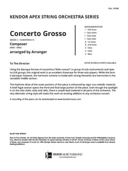 Concerto Grosso (Score)