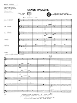 Danse Macabre (Score)