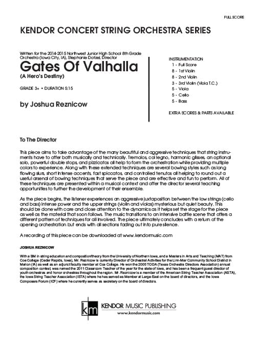 Gates Of Valhalla (A Hero's Destiny) (Score)