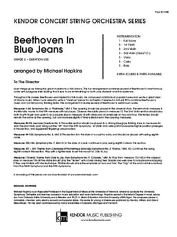 Beethoven In Blue Jeans (Score)