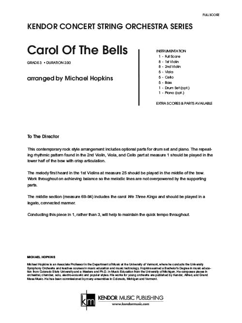 Carol Of The Bells (Score)