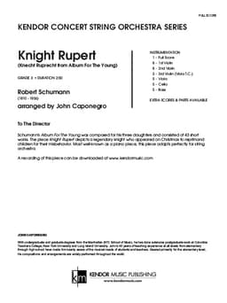 Knight Rupert (Knecht Ruprecht From Album For The Young) (Score)