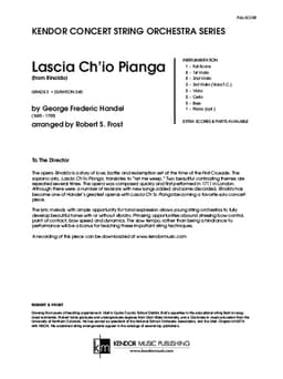 Lascia Ch'io Pianga (from Rinaldo) (Score)