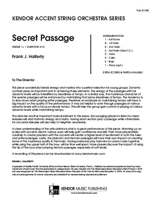 Secret Passage (Score)