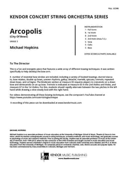 Arcopolis (City Of Bows) (Score)