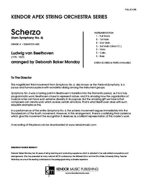 Scherzo (from Symphony No. 6) (Score)