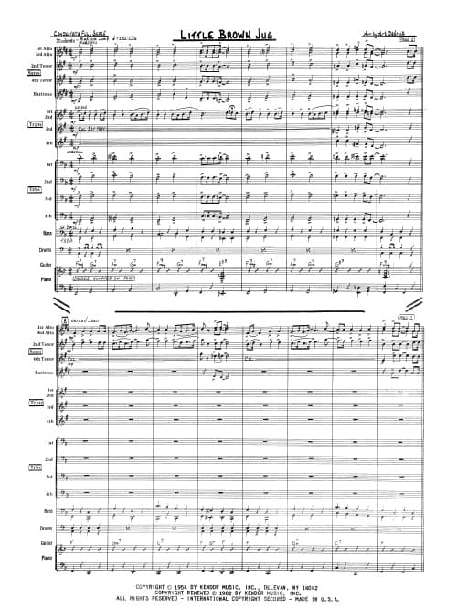Little Brown Jug (Score)