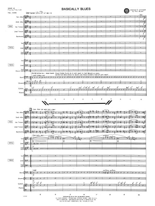 Basically Blues (Score)