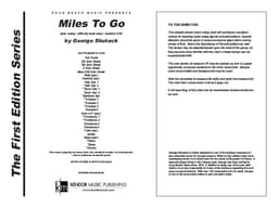 Miles To Go (Score)