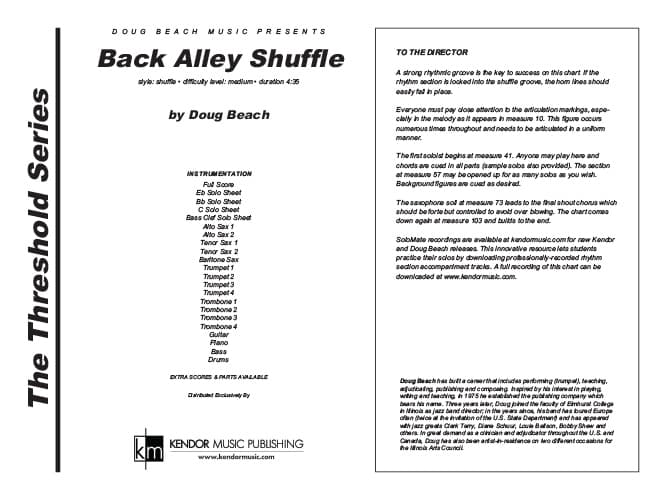 Back Alley Shuffle (Score)