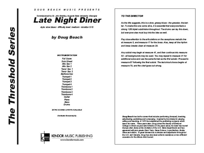 Late Night Diner (Score)
