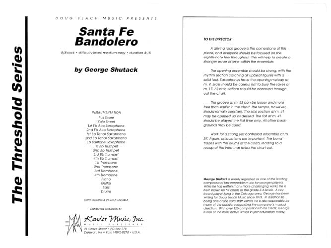 Santa Fe Bandolero (Score)