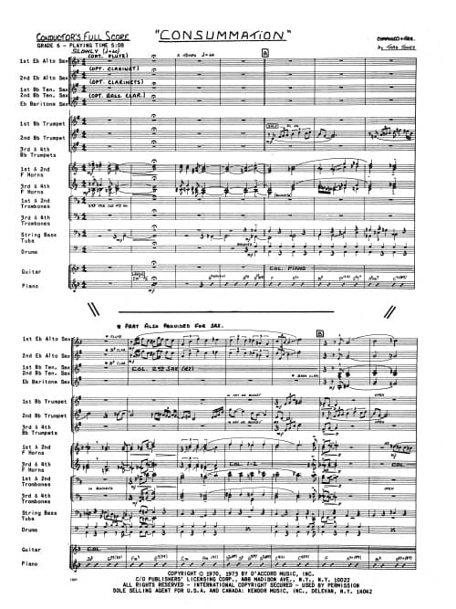 Consummation (Score)
