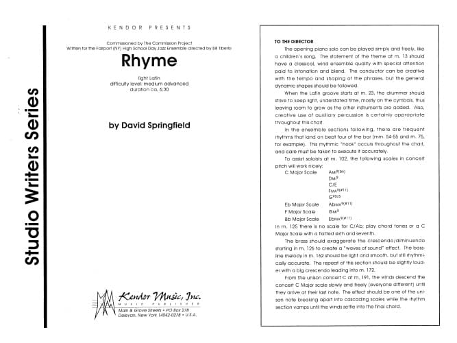 Rhyme (Score)