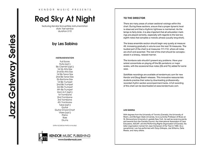 Red Sky At Night (Score)