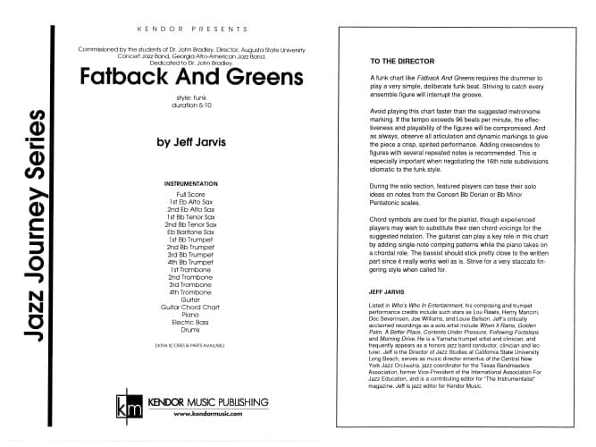 Fatback And Greens (Score)