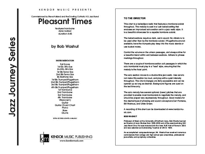Pleasant Times (Score)