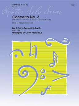 Concerto No. 3 (BWV 974, based on Concerto In D Minor by Alessandro Marcello)