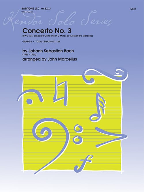 Concerto No. 3 (BWV 974, based on Concerto In D Minor by Alessandro Marcello)