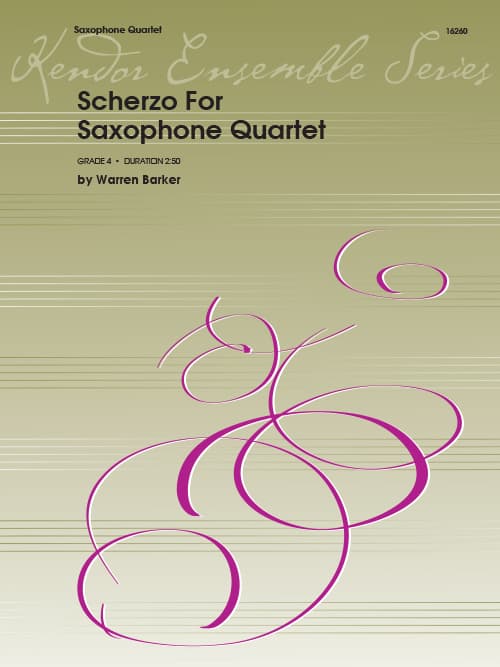Scherzo For Saxophone Quartet